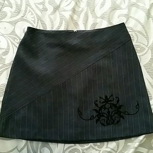 Dark Gray & black design skirt